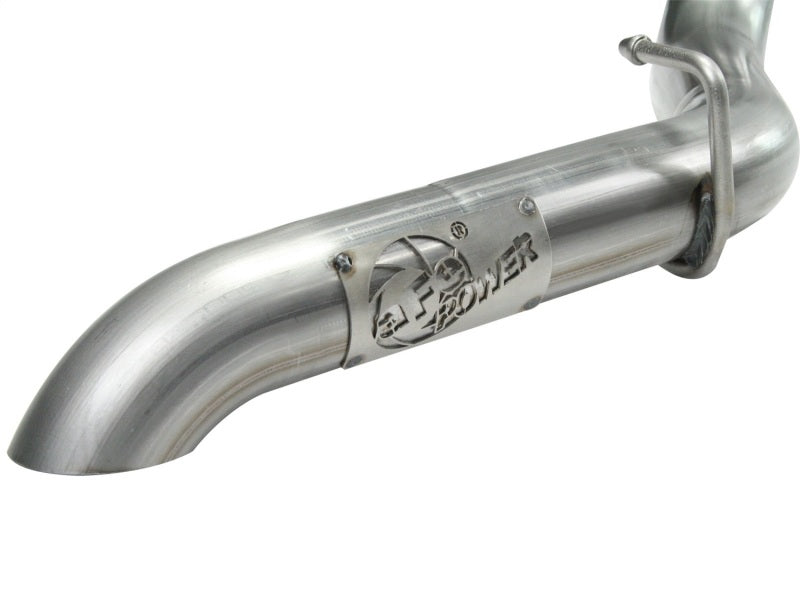 Load image into Gallery viewer, aFe MACHForce XP Exhaust Cat-Back SS-409 04-06 Jeep Wrangler TJ Unl L6 4.0L 2.5in Off-Road No Tip
