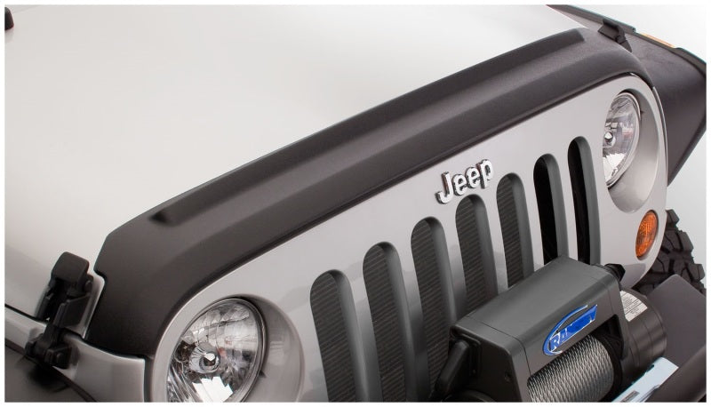 Load image into Gallery viewer, Bushwacker 07-18 Jeep Wrangler (JK) / (JK) Unlimited Trail Armor Hood Guard - Black
