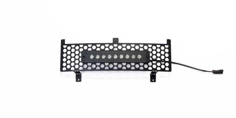 Load image into Gallery viewer, Putco 15-19 Chevy Silv HD SS Black Punch Design Bumper Grille Insert w/ Curved Flush 10in Light Bar
