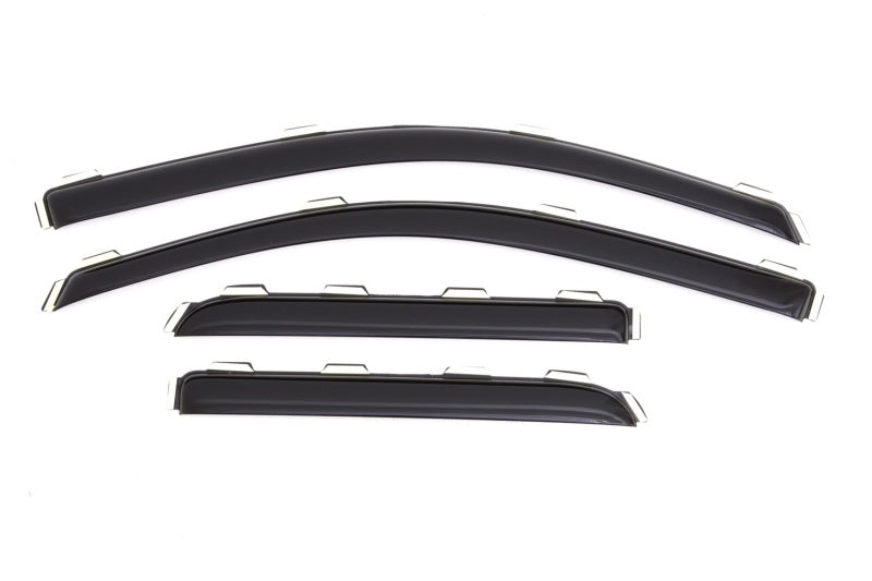 Load image into Gallery viewer, AVS 15-18 Chevy Silverado 2500 Ext. Cab Ventvisor Front &amp; Rear Window Deflectors 4pc - Smoke
