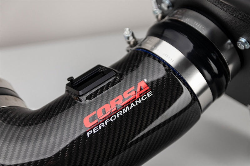 Load image into Gallery viewer, Corsa 2017-23 Chevrolet Camaro ZL1 Carbon Fiber Air Intake w/ DryTech 3D No Oil Filtration
