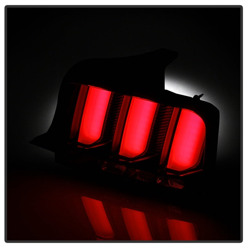 Load image into Gallery viewer, Spyder 05-09 Ford Mustang (Red Light Bar) LED Tail Lights - Black ALT-YD-FM05V3-RBLED-BK
