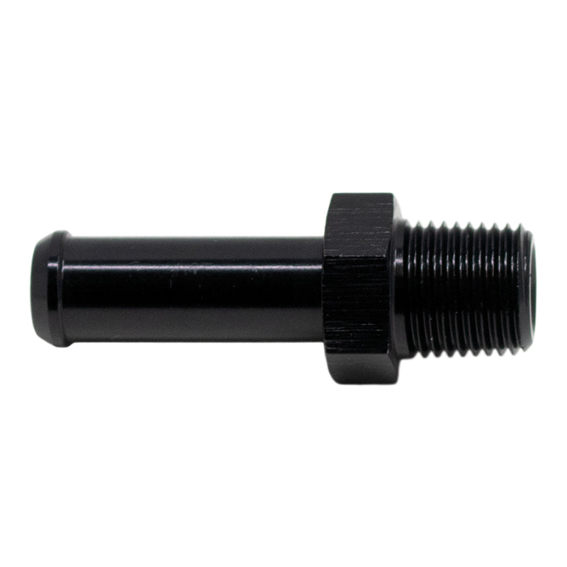 Load image into Gallery viewer, DeatschWerks 1/8in NPT Male Thread 5/16in Hose Barb - Anodized Matte Black
