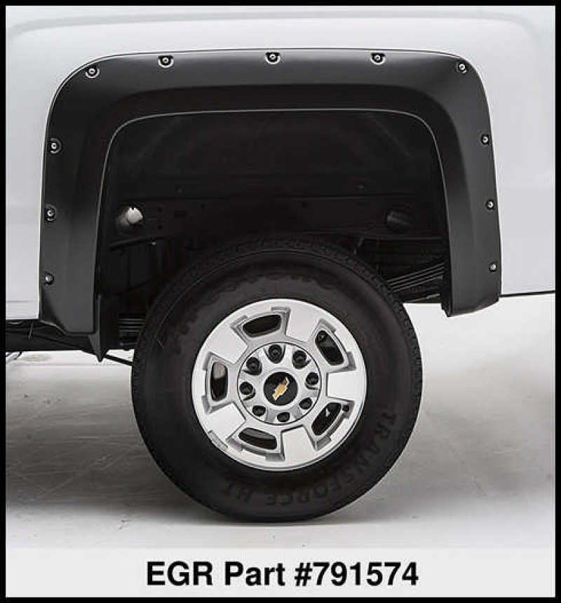 Load image into Gallery viewer, EGR 14+ Chev Silverado 6-8ft Bed Bolt-On Look Fender Flares - Set
