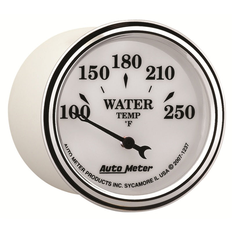 Load image into Gallery viewer, AutoMeter Gauge Water Temp 2-1/16in. 250 Deg. F Elec Old Tyme White II
