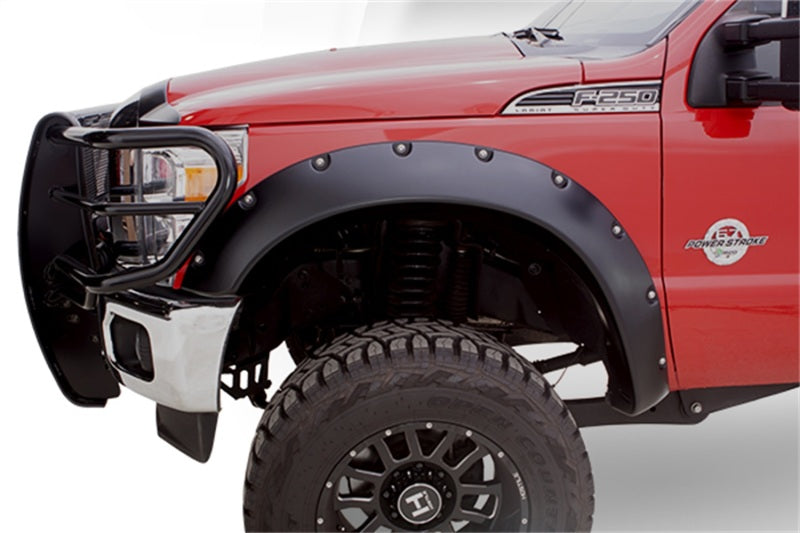 Load image into Gallery viewer, Bushwacker 11-16 Ford F-250 Super Duty Cutout Style Flares 2pc - Black
