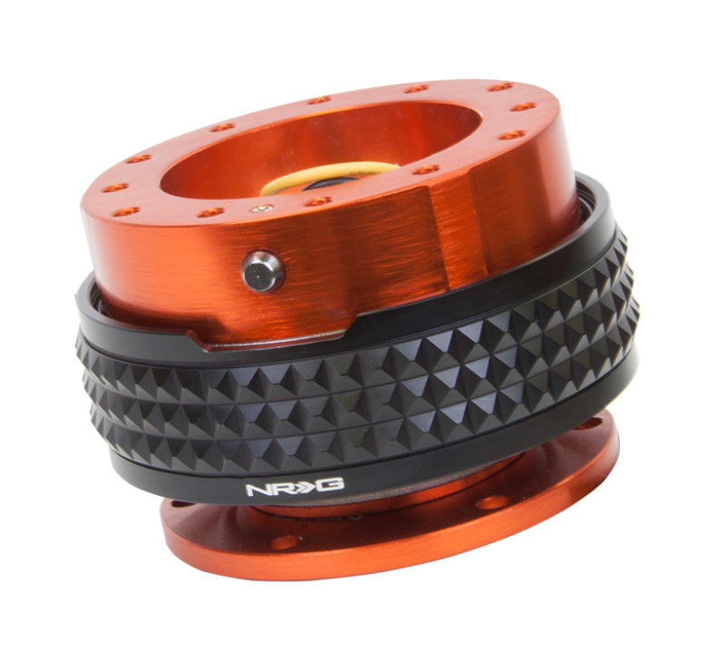 Load image into Gallery viewer, NRG Quick Release Kit - Pyramid Edition - Orange Body / Black Pyramid Ring
