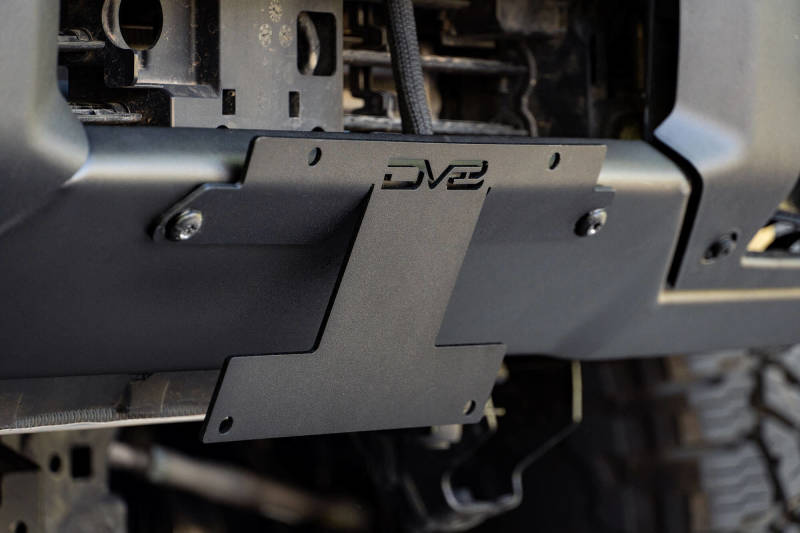 Load image into Gallery viewer, DV8 Offroad 21-22 Ford Bronco Factory Front Bumper Licence Relocation Bracket - Front
