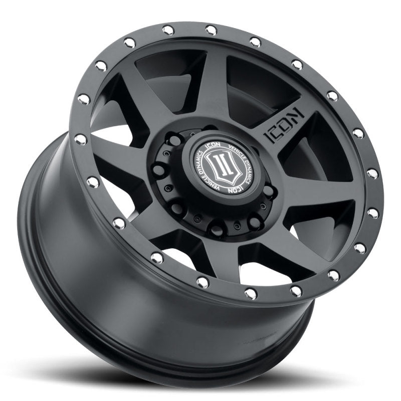 Load image into Gallery viewer, ICON Rebound HD 18x9 8x180 12mm Offset 5.5in BS 124.2mm Bore Satin Black Wheel
