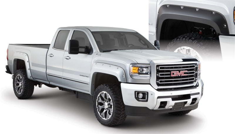 Load image into Gallery viewer, Bushwacker 15-18 GMC Sierra 2500 HD Pocket Style Flares 4pc 78.8/97.6in Bed - Black
