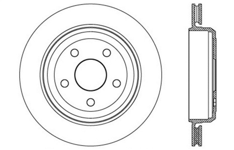 Load image into Gallery viewer, StopTech Slotted &amp; Drilled Sport Brake Rotor 11-15 Jeep Grand Cherokee (Excludes SRT8)
