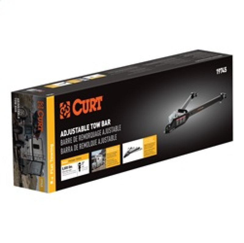 Load image into Gallery viewer, RockJock Curt Tow Bar with Adjustable Width Arms Car Mount 2in Ball 5000lbs
