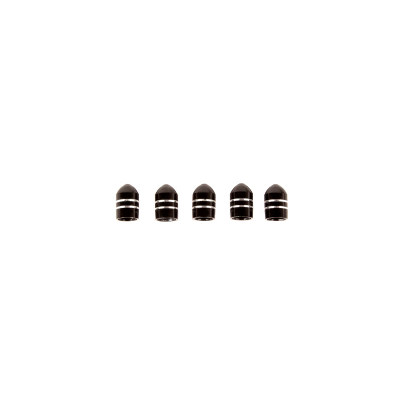 Load image into Gallery viewer, Rugged Ridge Valve Stem Cap Aluminum Black 5 Pack
