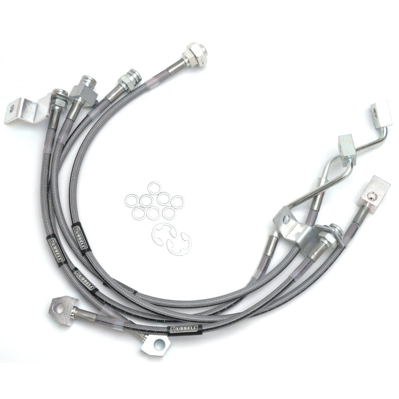 Load image into Gallery viewer, Russell Performance 99-06 Ford Excursion 4WD with 4in-5.5in lift Brake Line Kit
