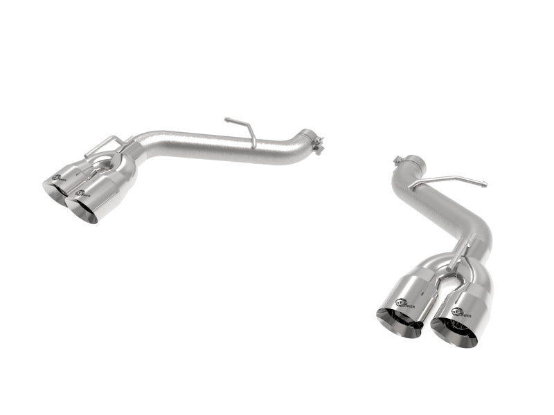 Load image into Gallery viewer, aFe POWER MACH Force-Xp 3in Axle-Back Exhaust 16-20 Chevy Camaro SS V8 6.2L w/o Mufflers - Polished

