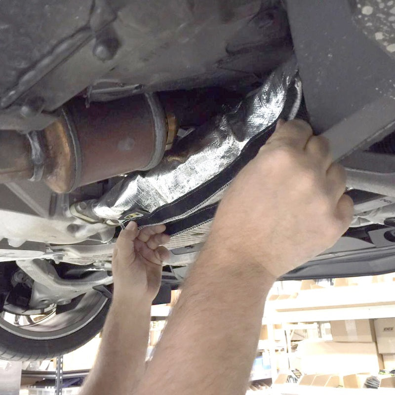 Load image into Gallery viewer, DEI Corvette C7 Oil Cooler Line Sleeves 2in - 2-1/2in x 18in Heat Shroud
