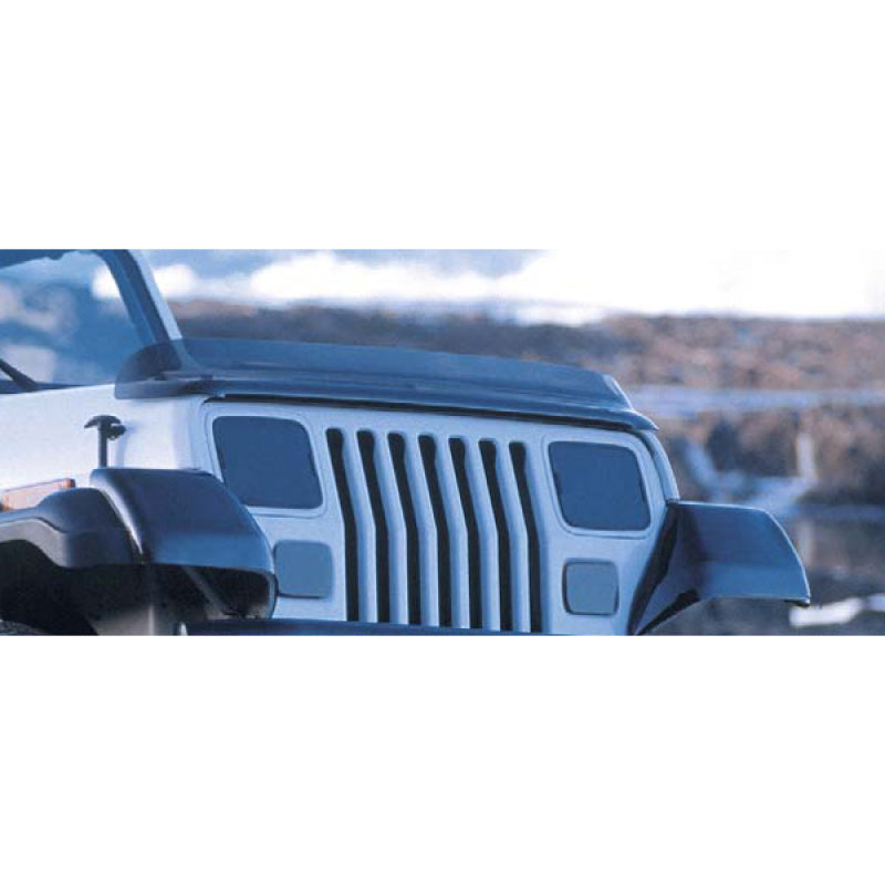 Load image into Gallery viewer, Rugged Ridge Bug Deflector Smoke 87-06 Jeep Wrangler
