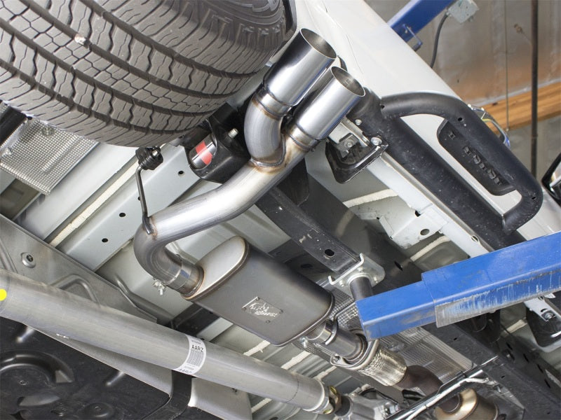 Load image into Gallery viewer, aFe Rebel Series CB 3in Middle Side Exit SS Exht w/Polish Tips 15-17 Chevy Colorado / GMC Canyon
