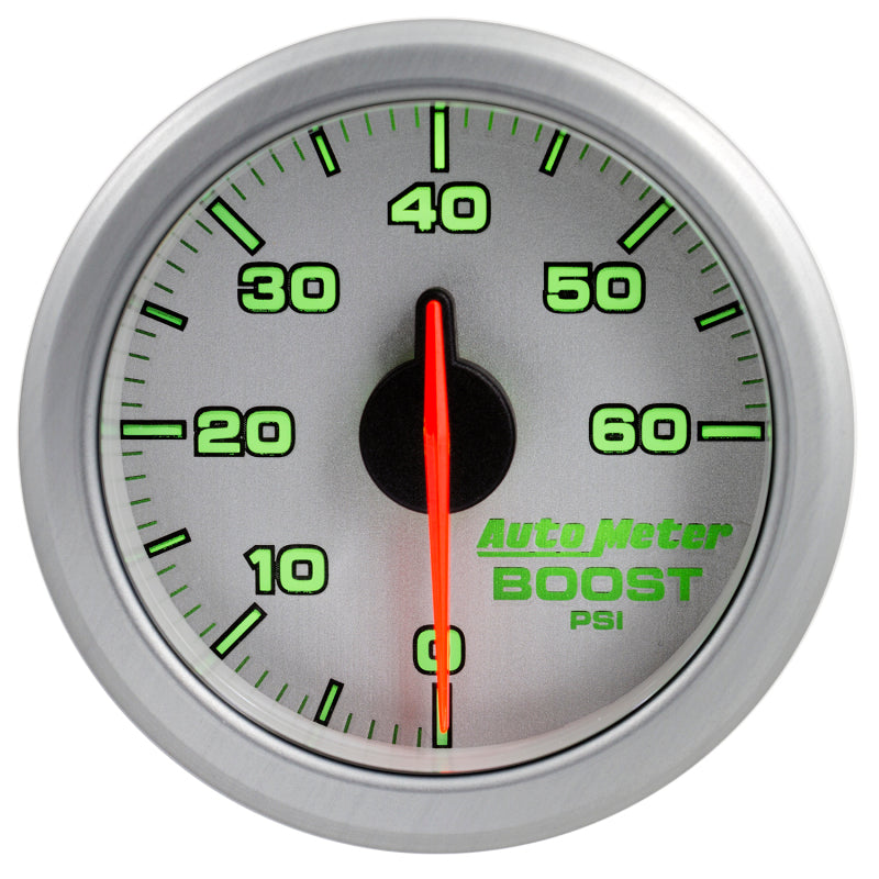 Load image into Gallery viewer, Autometer Airdrive 2-1/6in Boost Gauge 0-60 PSI - Silver
