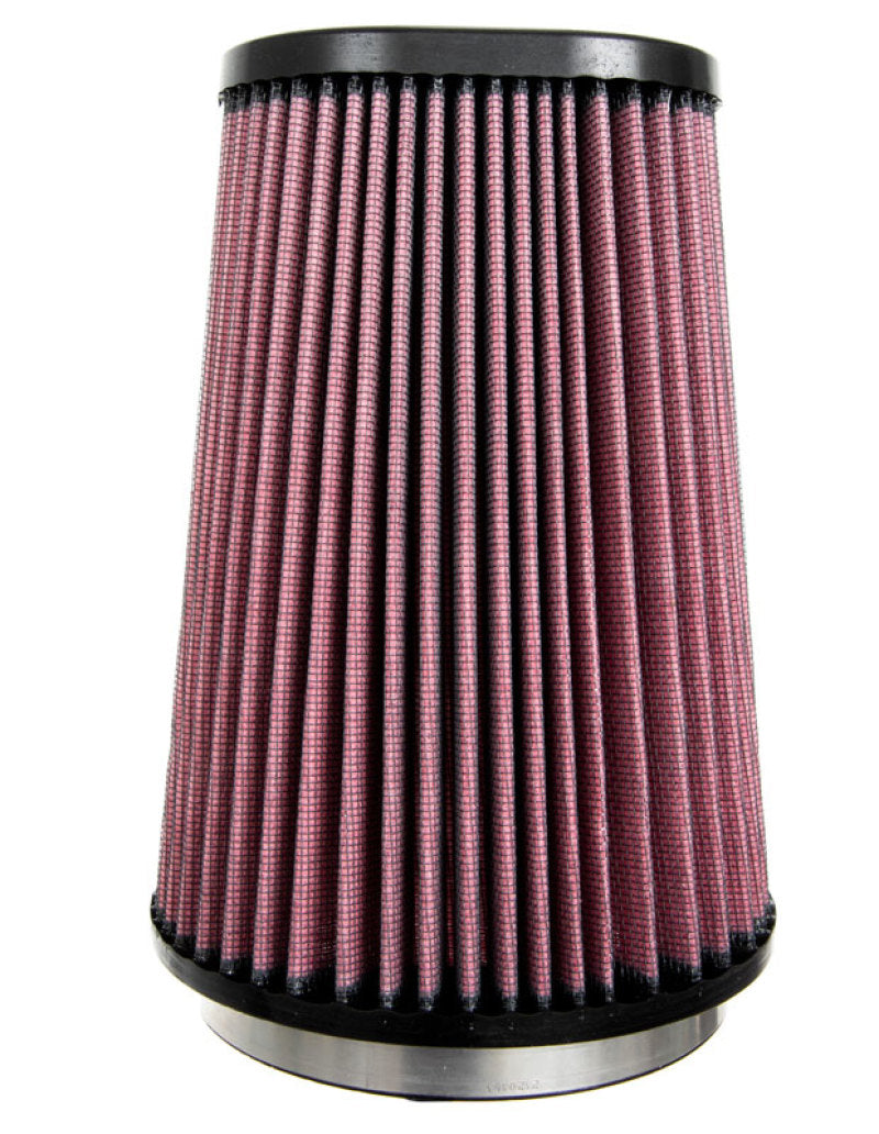 Load image into Gallery viewer, K&amp;N Universal Round Clamp-On Air Filter 4-1/2in FLG, 5-7/8in B, 3-1/4in X 4-1/2in T, 8in H
