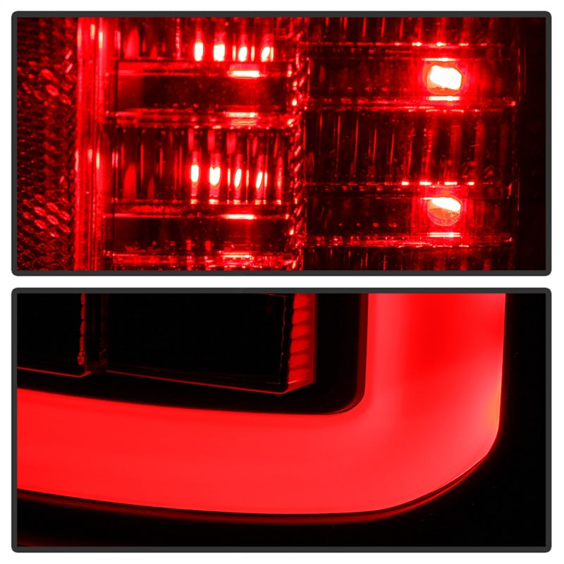 Load image into Gallery viewer, Spyder Dodge Ram 2013-2014 Light Bar LED Tail Lights - All Black ALT-YD-DRAM13V2-LED-BKV2
