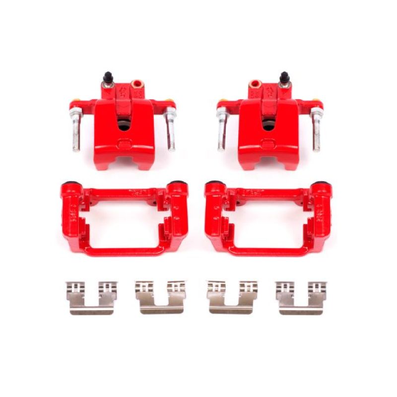 Load image into Gallery viewer, Power Stop 05-19 Chrysler 300 Rear Red Calipers w/Brackets - Pair
