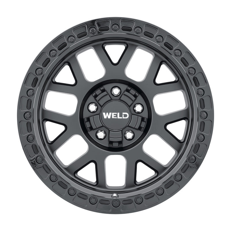 Load image into Gallery viewer, Weld Off-Road W104 17X8.5 Cinch 5X110 5X127 ET38 BS6.25 Satin Black / Gloss Black 71.5
