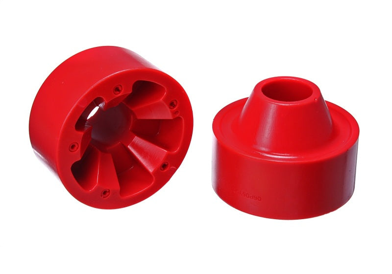 Load image into Gallery viewer, Energy Suspension 07-17 Jeep Wrangler (JK) Red Rear Coil Spring Spacer 1-3/4in Lift Set
