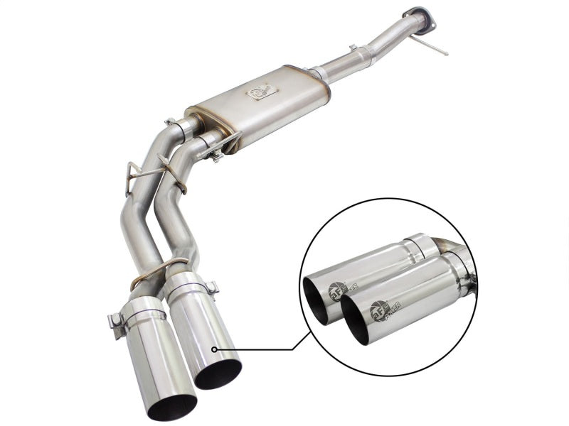 Load image into Gallery viewer, aFe Rebel Exhausts 3in SS Cat-Back 09-14 Ford F-150 4.6/5.0/5.4L w/ Polished Tips
