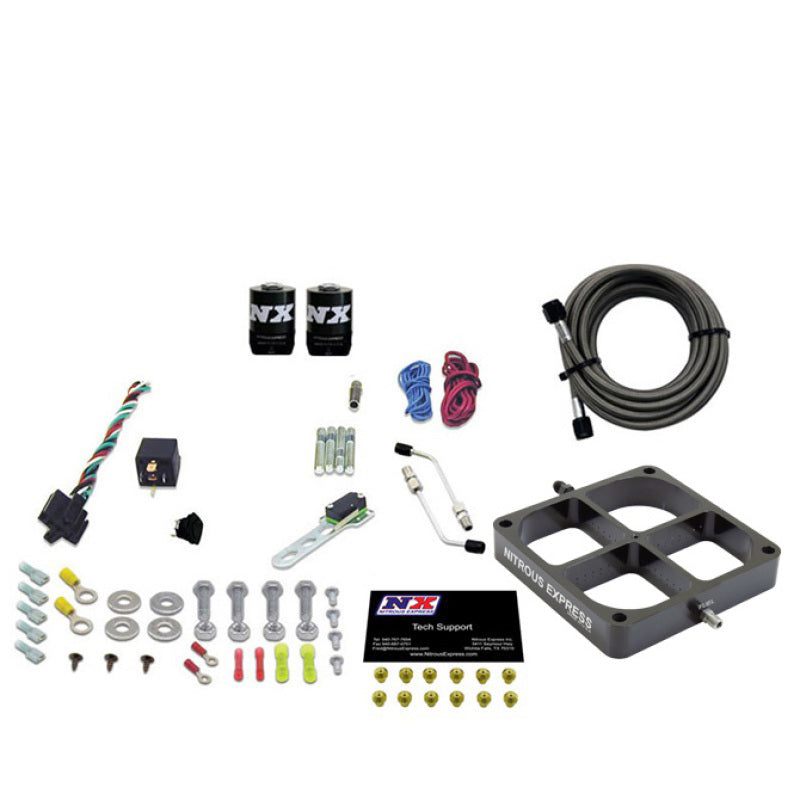 Load image into Gallery viewer, Nitrous Express Single Entry Crossbar 8500 Based Throttle Body Nitrous Kit w/No Bottle
