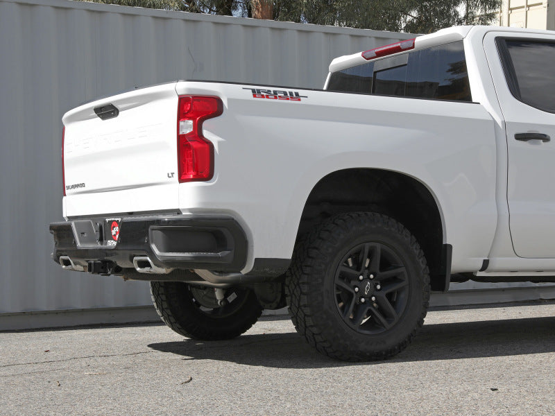Load image into Gallery viewer, aFe Gemini XV 4in to Dual 3in 304 SS Cat-Back Exhaust w/ Cutout 19-21 GM Silverado/Sierra V8-6.2L
