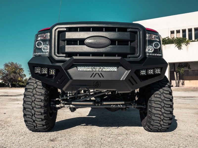 Load image into Gallery viewer, Road Armor 11-16 Ford F-250 SPARTAN Front Bumper - Tex Blk
