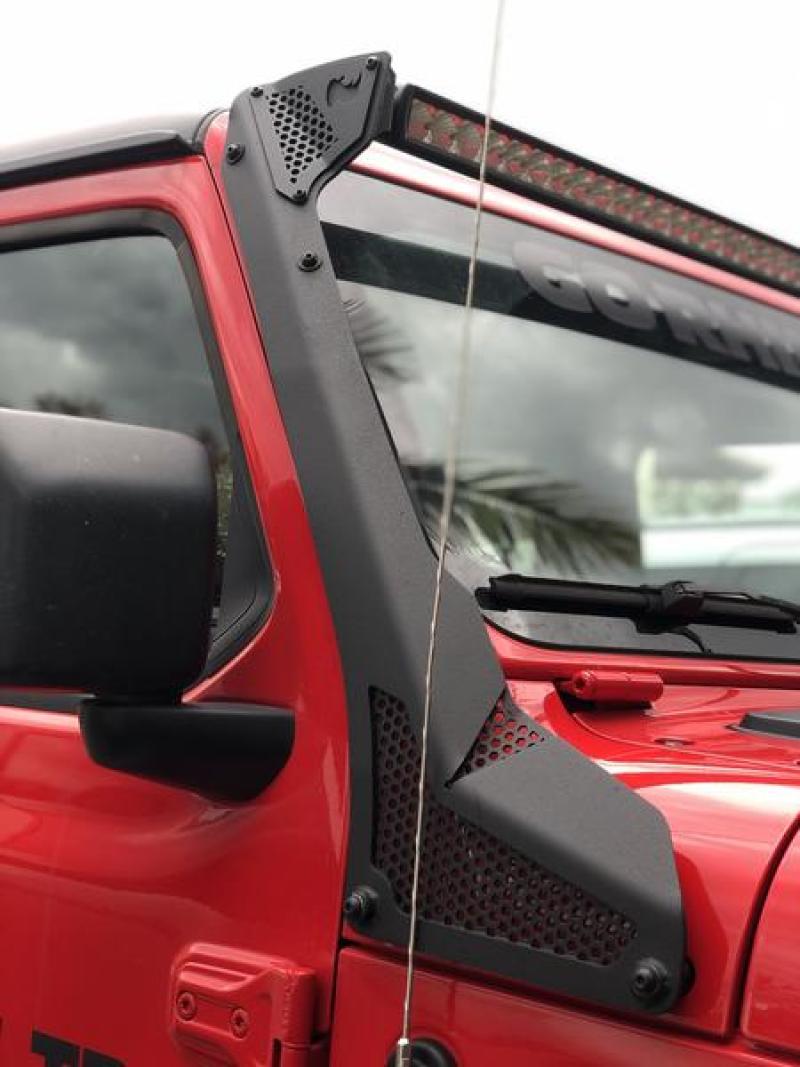Load image into Gallery viewer, Go Rhino 18-20 Jeep Wrangler JL/JLU/Gladiator JT XE Windshield Light Bar Mount - 50in Single Row
