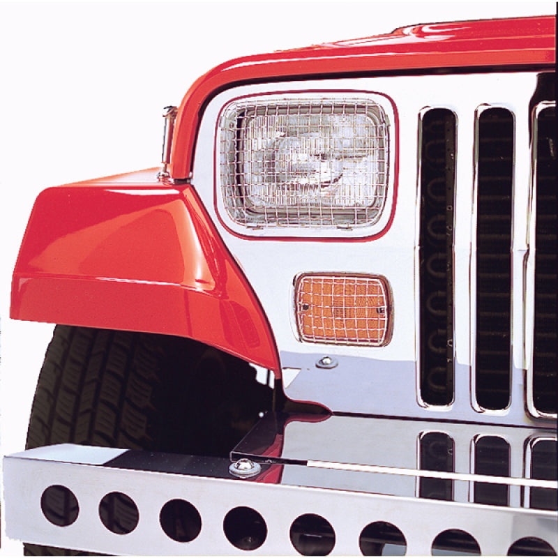 Load image into Gallery viewer, Rugged Ridge 87-95 Jeep Wrangler YJ Stainless Steel Stone Guard Set
