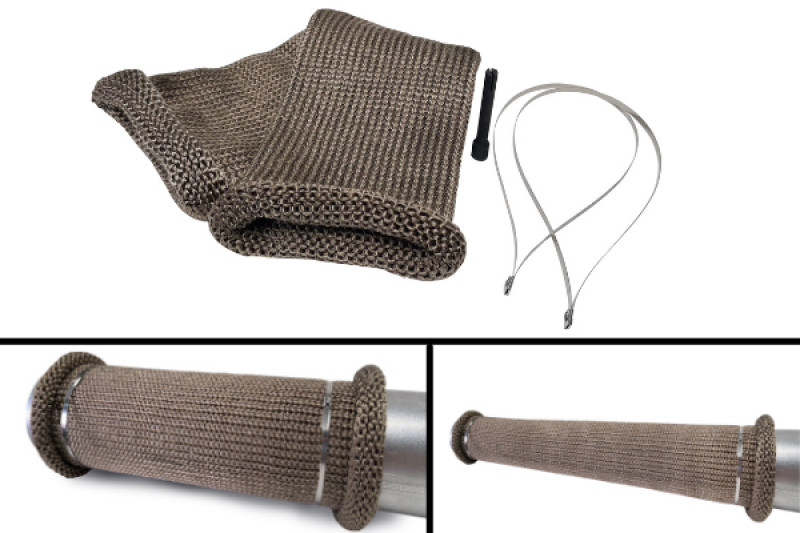 Load image into Gallery viewer, DEI Titanium 4in Knit Exhaust Sleeve - 24in

