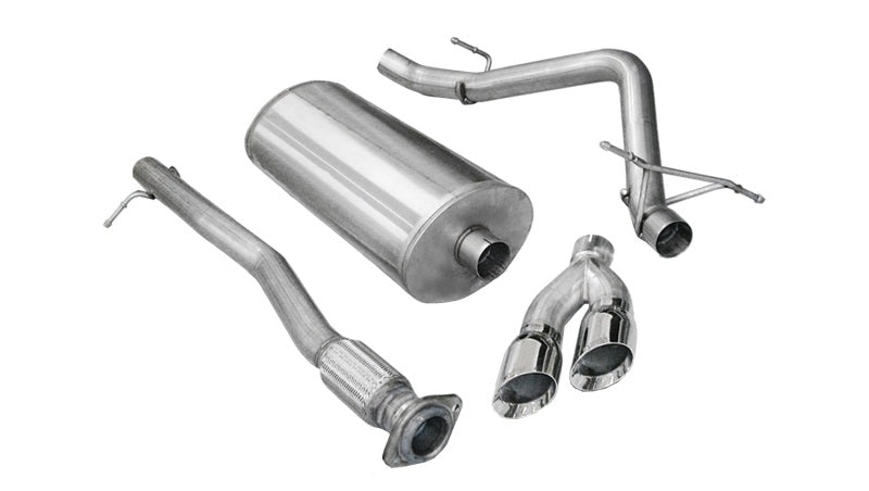 Load image into Gallery viewer, Corsa 2011-2013 Chevrolet Silverado Crew Cab/Short Bed 1500 6.2L V8 Polished Sport Cat-Back Exhaust
