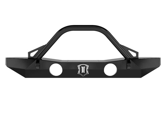 ICON 07-18 Jeep Wrangler JK Pro Series Mid Width Front Bumper w/Bar/Tabs