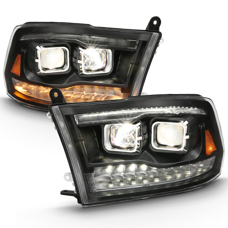 Load image into Gallery viewer, ANZO 2009-2018 Dodge Ram 1500 Projector H.L. Switchback Chrome Amber
