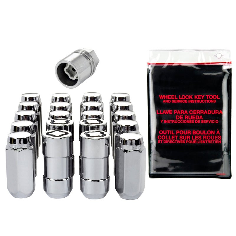 Load image into Gallery viewer, McGard 5 Lug Hex Install Kit w/Locks (Cone Seat Nut) M12X1.75 / 13/16 Hex / 1.815in. L - Chrome
