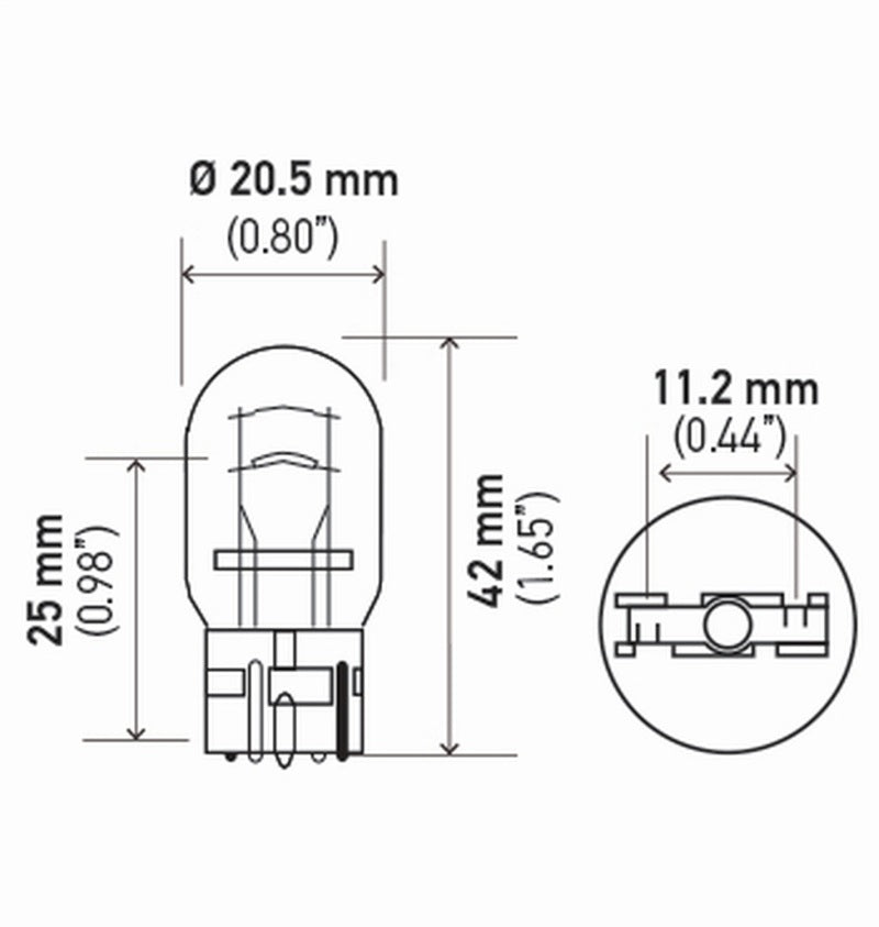 Load image into Gallery viewer, Hella Bulb 7443 12V 21/5W W3X16Q T65 (2)
