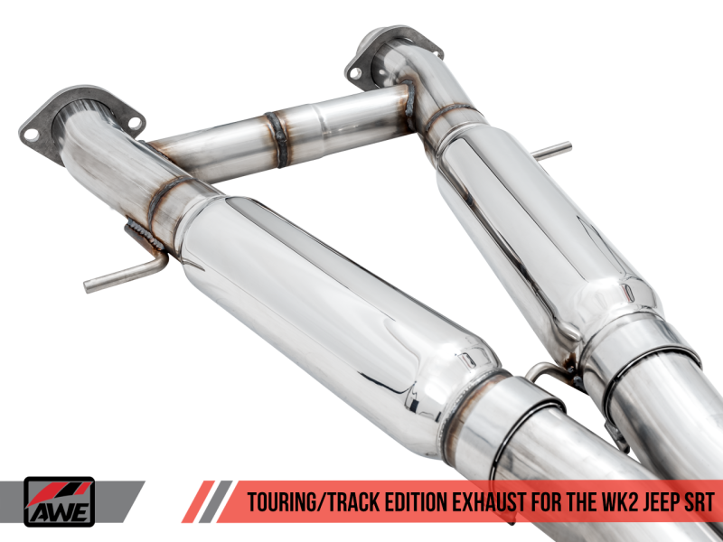 Load image into Gallery viewer, AWE Tuning 2020 Jeep Grand Cherokee SRT Track Edition Exhaust - Chrome Silver Tips
