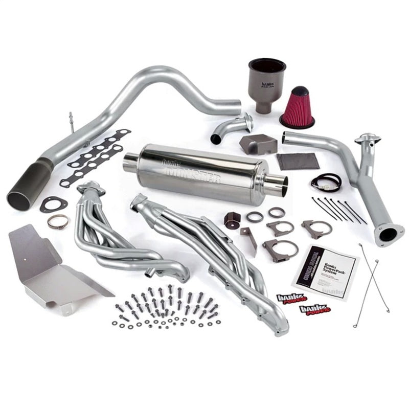 Load image into Gallery viewer, Banks Power 99-04 Ford 6.8L Truck EGR-Late Cat PowerPack System - SS Single Exhaust w/ Black Tip
