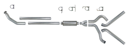 Diamond Eye KIT 4in Turbo Back DUAL AL: 94-02 DODGE CUMMINS 5.9L