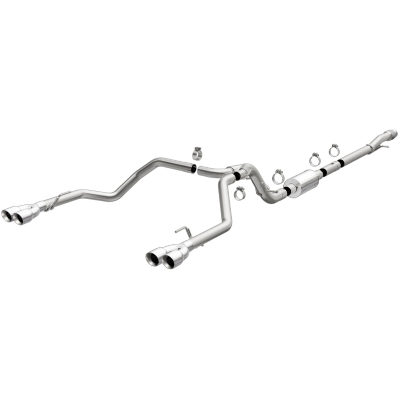 Load image into Gallery viewer, MagnaFlow 2019 Chevy Silverado 1500 V8 5.3L Street Series Quad Split Rear Exhaust w/ Polished Tips
