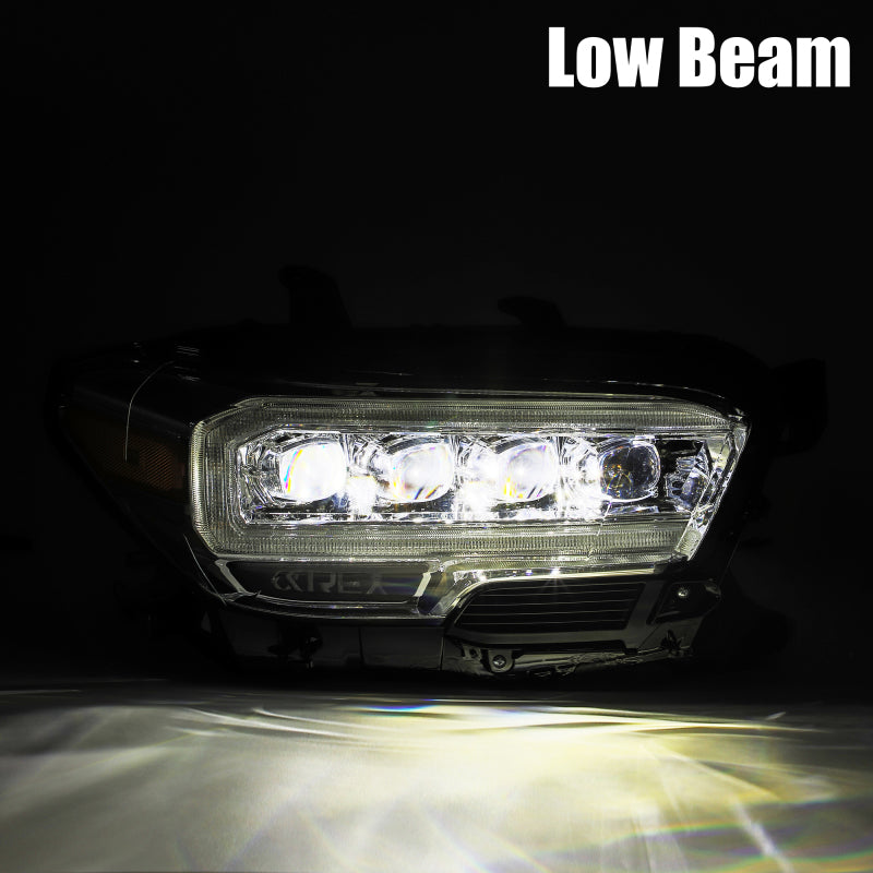 Load image into Gallery viewer, AlphaRex 16-20 Toyota Tacoma NOVA LED Projector Headlights Plank Style Chrome w/Activation Light
