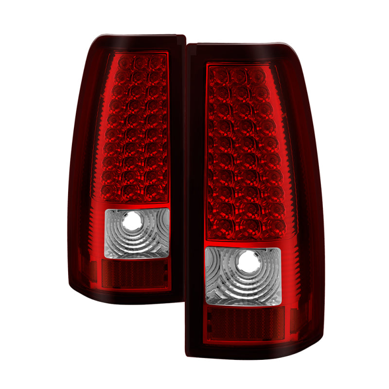 Load image into Gallery viewer, xTune Chevy Silverado 1500/2500/3500 03-06 LED Tail Lights Red Clear ALT-ON-CS03-LED-RC
