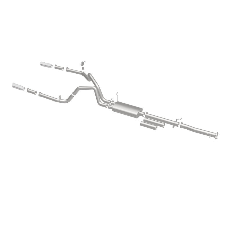 Load image into Gallery viewer, MagnaFlow Stainless Cat-Back Exhaust 2015 Chevy Silverado 2500HD 6.0L Dual Split Rear Exit 4in
