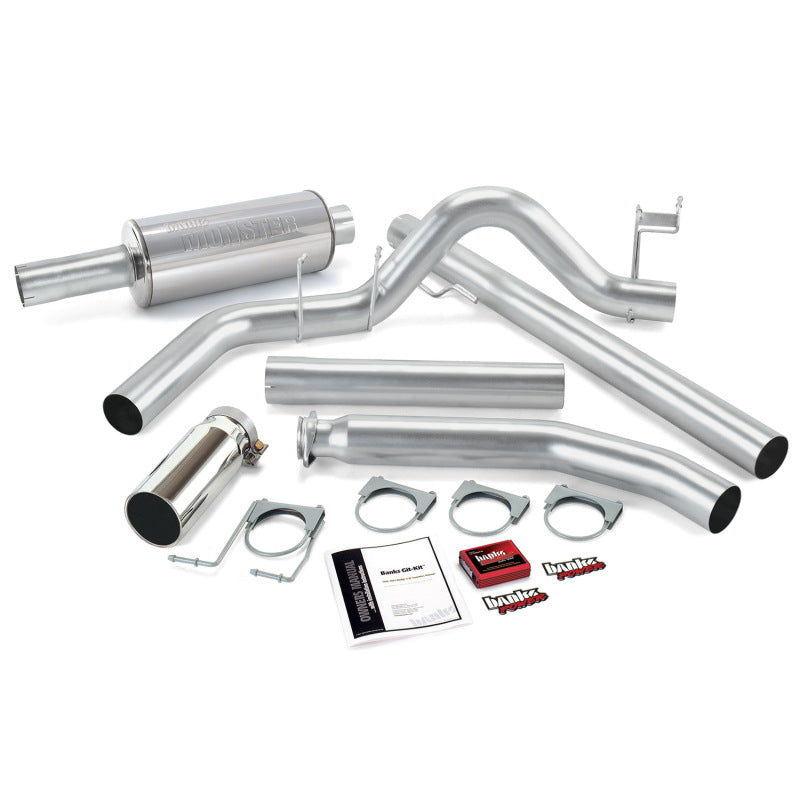 Load image into Gallery viewer, Banks Power 98-00 Dodge 5.9L Std Cab Git-Kit - SS Single Exhaust w/ Chrome Tip
