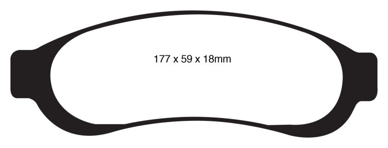 Load image into Gallery viewer, EBC 05-07 Ford F350 (inc Super Duty) 5.4 DRW 2WD Yellowstuff Rear Brake Pads
