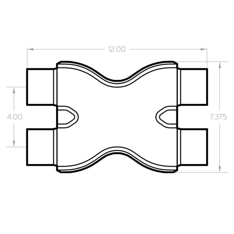 Load image into Gallery viewer, MagnaFlow Smooth Trans X 2.5/2.5 X 12 SS
